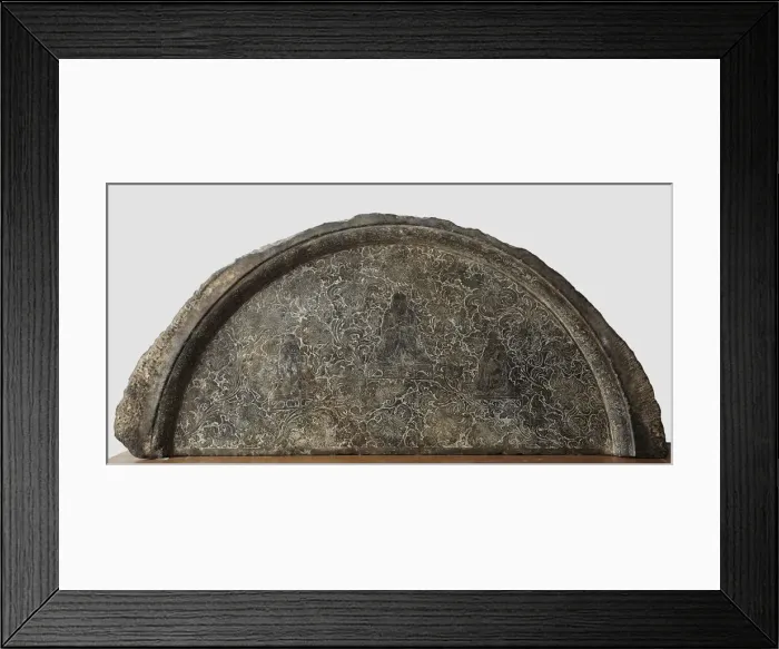 Framed Print : Lunette, Tang dynasty, middle 8th century. Creator: Unknown Framed Print : Lunette, Tang dynasty, middle 8th century. Creator: Unknown