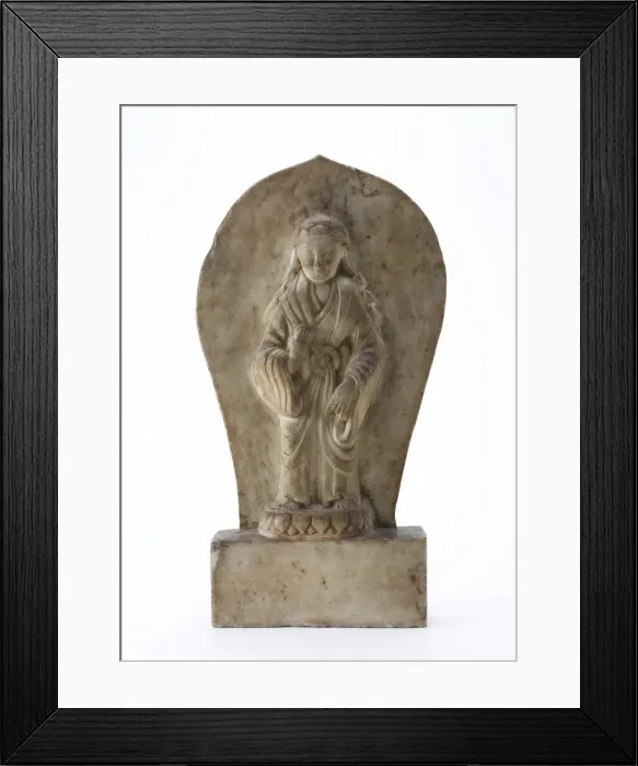 Framed Print : Buddhist tablet, Period of Division, Dated 574 CE. Creator: Unknown Framed Print : Buddhist tablet, Period of Division, Dated 574 CE. Creator: Unknown