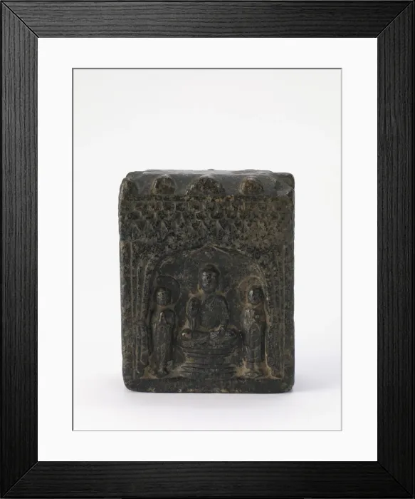 Framed Print : Buddhist tablet, Period of Division, 535-557. Creator: Unknown Framed Print : Buddhist tablet, Period of Division, 535-557. Creator: Unknown