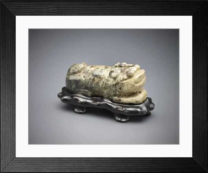 Framed Print : Crouching tiger, Period of Division, 220-266. Creator: Unknown Framed Print : Crouching tiger, Period of Division, 220-266. Creator: Unknown