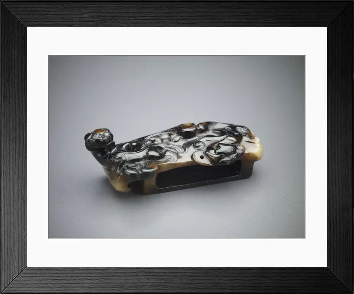 Framed Print : Scabbard ornament: slide, Western Han dynasty, 206 BCE-9 CE. Creator: Unknown Framed Print : Scabbard ornament: slide, Western Han dynasty, 206 BCE-9 CE. Creator: Unknown