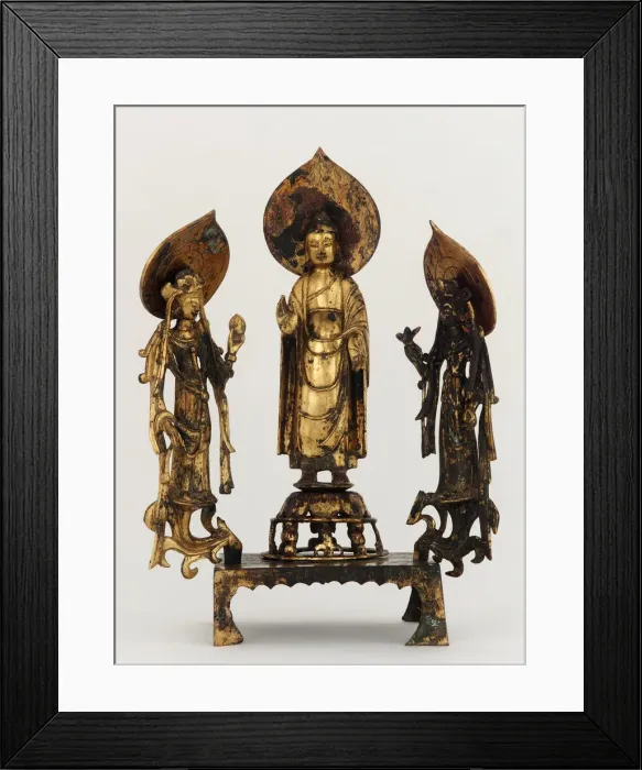 Framed Print : Buddhist altarpiece, Sui dynasty, 597. Creator: Unknown Framed Print : Buddhist altarpiece, Sui dynasty, 597. Creator: Unknown