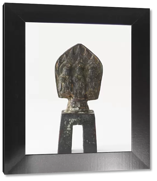 Statuette: Buddhist trinity, Period of Division, 556. Creator: Unknown