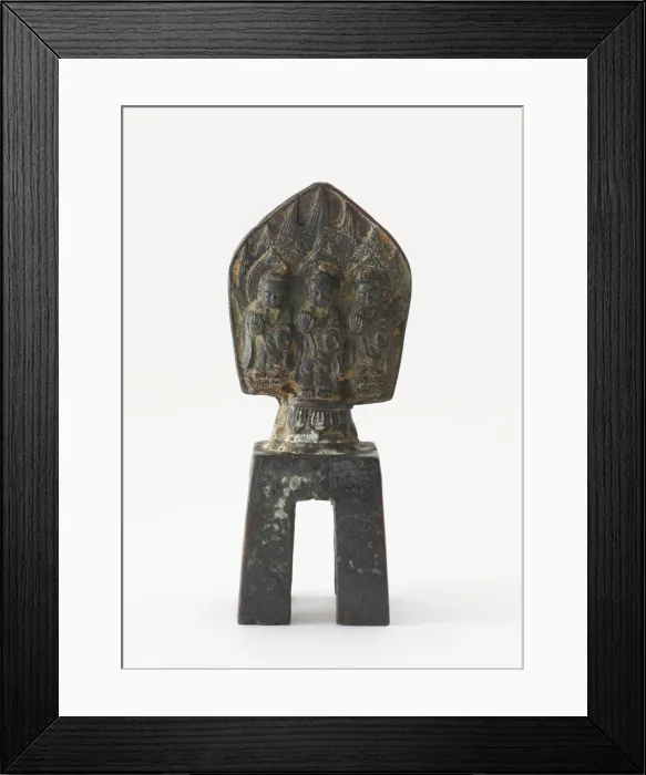 Framed Print : Statuette: Buddhist trinity, Period of Division, 556. Creator: Unknown Framed Print : Statuette: Buddhist trinity, Period of Division, 556. Creator: Unknown