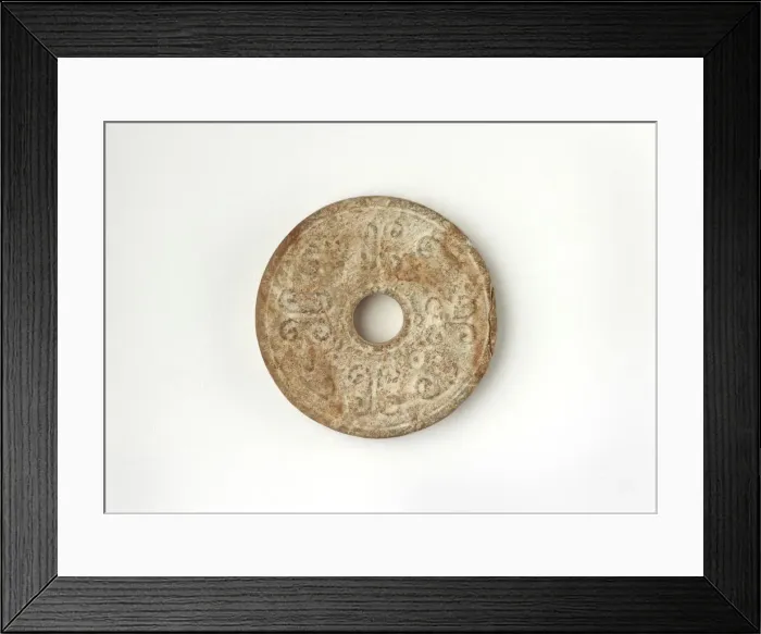 Framed Print : Disk (bi), Western Han dynasty, 206 BCE-9 CE. Creator: Unknown Framed Print : Disk (bi), Western Han dynasty, 206 BCE-9 CE. Creator: Unknown