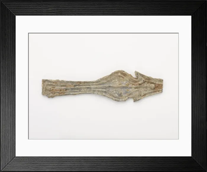 Framed Print : Ornament (fragment), Possibly Han dynasty, 206 BCE-220 CE. Creator: Unknown Framed Print : Ornament (fragment), Possibly Han dynasty, 206 BCE-220 CE. Creator: Unknown