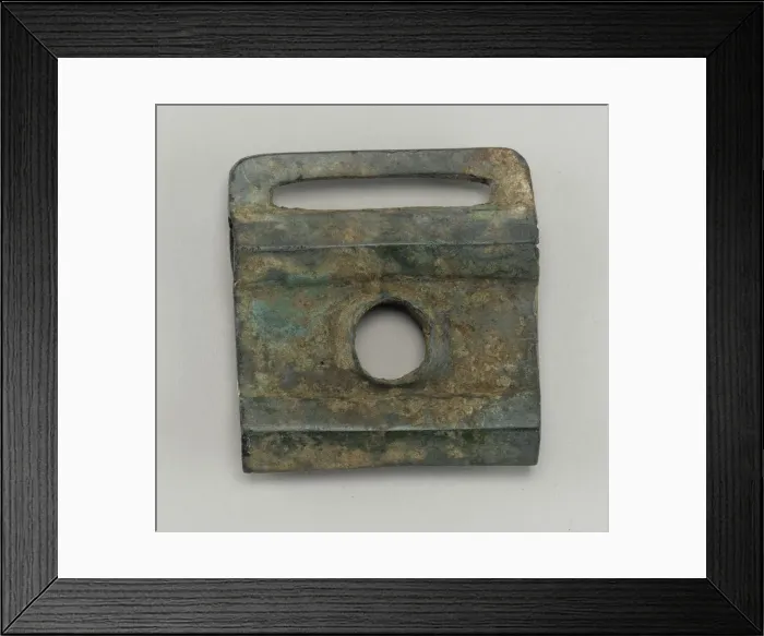 Framed Print : Chariot or harness fitting (?), Western Zhou dynasty, ca. 1050-771 BCE. Creator: Unknown Framed Print : Chariot or harness fitting (?), Western Zhou dynasty, ca. 1050-771 BCE. Creator: Unknown