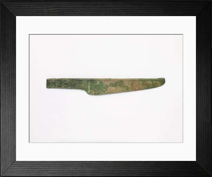 Framed Print : Knife (dao), Shang dynasty, ca. 14th-13th century BCE. Creator: Unknown Framed Print : Knife (dao), Shang dynasty, ca. 14th-13th century BCE. Creator: Unknown