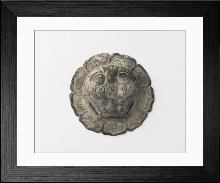 Framed Print : Ornamental plate, Possibly Ming dynasty, 1368-1644. Creator: Unknown