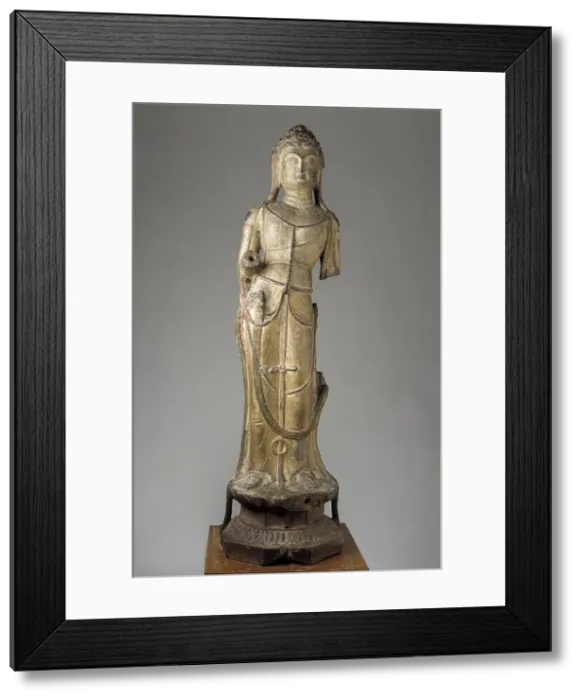 Framed Print : Standing figure of Bodhisattva, Tang dynasty, 8th-9th century. Creator: Unknown Framed Print : Standing figure of Bodhisattva, Tang dynasty, 8th-9th century. Creator: Unknown