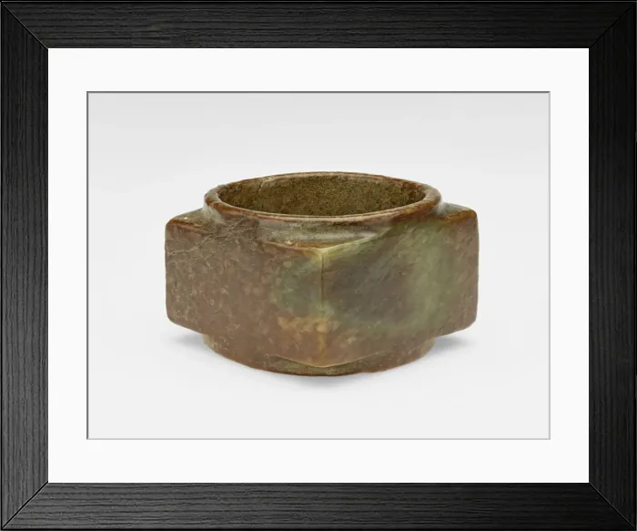 Framed Print : Tube (cong ?), Shang or Western Zhou dynasty, ca. 1600-ca. 771 BCE. Creator: Unknown Framed Print : Tube (cong ?), Shang or Western Zhou dynasty, ca. 1600-ca. 771 BCE. Creator: Unknown