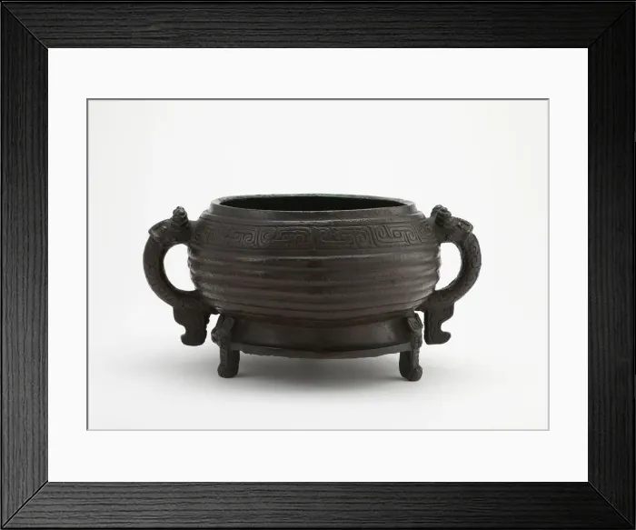 Framed Print : Ritual grain server (gui), Western Zhou dynasty, 9th-8th century BCE. Creator: Unknown Framed Print : Ritual grain server (gui), Western Zhou dynasty, 9th-8th century BCE. Creator: Unknown