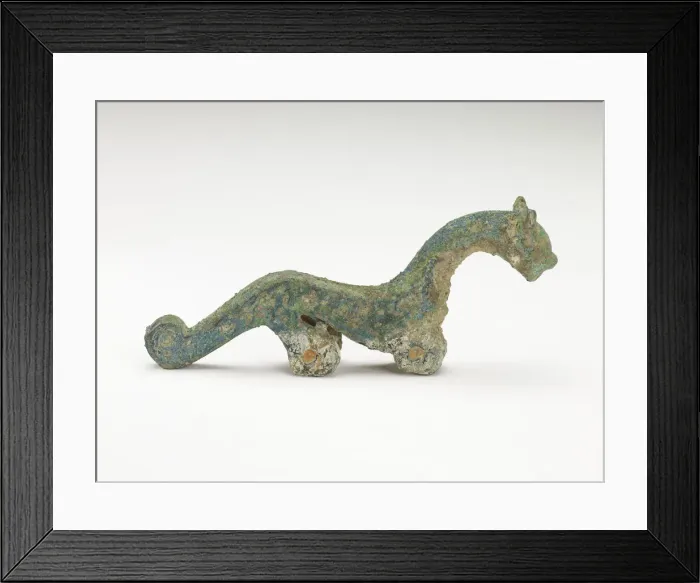 Framed Print : Handle of a ritual vessel (fragment), Zhou dynasty, ca. 1050-221 BCE. Creator: Unknown Framed Print : Handle of a ritual vessel (fragment), Zhou dynasty, ca. 1050-221 BCE. Creator: Unknown
