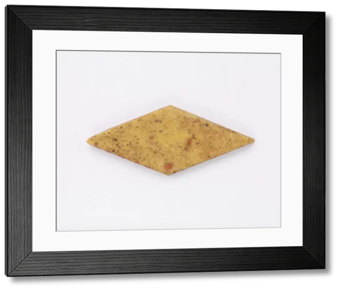 Framed Print : Lozenge-shaped tablet for inlay, Possibly Ptolemaic Dynasty, 305-30 BCE. Creator: Unknown Framed Print : Lozenge-shaped tablet for inlay, Possibly Ptolemaic Dynasty, 305-30 BCE. Creator: Unknown