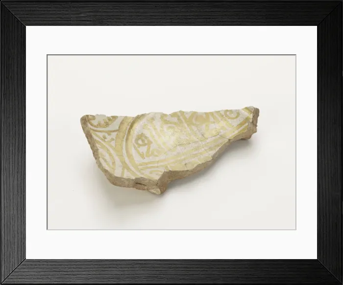 Framed Print : Bowl (fragment), Fatimid period, 11th century. Creator: Unknown Framed Print : Bowl (fragment), Fatimid period, 11th century. Creator: Unknown