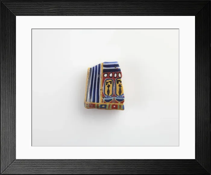 Framed Print : Mosaic plaque depicting cartouche motif, Ptolemaic Dynasty or Roman period Framed Print : Mosaic plaque depicting cartouche motif, Ptolemaic Dynasty or Roman period