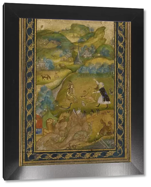 Layla and Majnun, Mughal dynasty, 17th century. Creator: Unknown