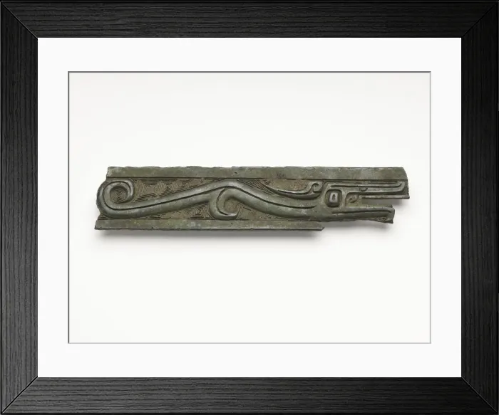 Framed Print : Fragment with dragon design, Western Zhou dynasty, ca. 1050-771 BCE. Creator: Unknown Framed Print : Fragment with dragon design, Western Zhou dynasty, ca. 1050-771 BCE. Creator: Unknown