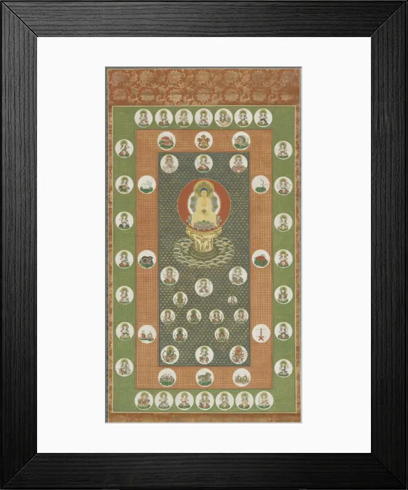 Framed Print : Star Mandala, Edo period, 1615-1868. Creator: Unknown Framed Print : Star Mandala, Edo period, 1615-1868. Creator: Unknown