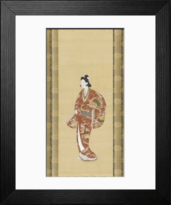 Framed Print : Courtesan, Edo period, 1661-1673. Creator: Unknown Framed Print : Courtesan, Edo period, 1661-1673. Creator: Unknown