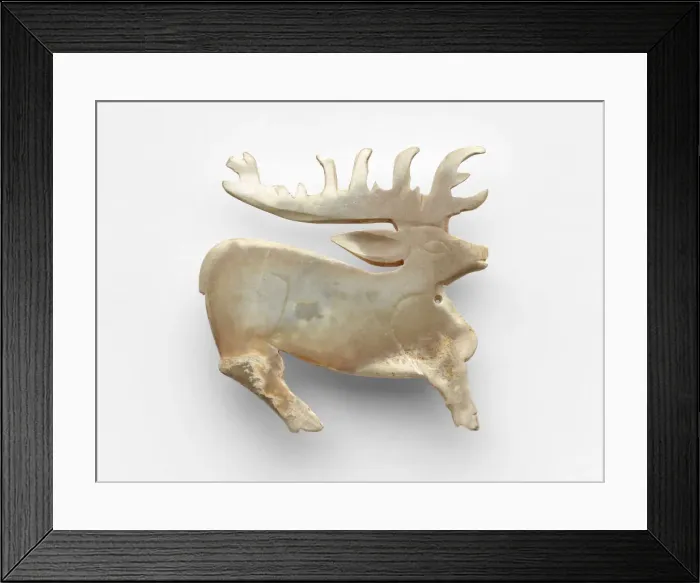 Framed Print : Pendant in the form of a stag, Western Zhou dynasty, ca. 1050-ca. 950 BCE Framed Print : Pendant in the form of a stag, Western Zhou dynasty, ca. 1050-ca. 950 BCE