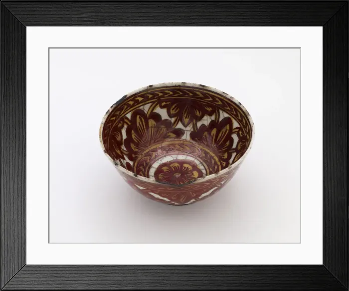 Framed Print : Bowl, Safavid period, 17th century. Creator: Unknown Framed Print : Bowl, Safavid period, 17th century. Creator: Unknown