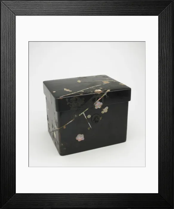 Framed Print : Box with fitted cover, Edo period, 17th century. Creator: Unknown Framed Print : Box with fitted cover, Edo period, 17th century. Creator: Unknown