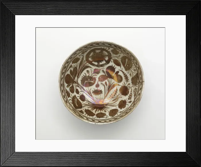 Framed Print : Bowl, Safavid period, 1650-1700. Creator: Unknown Framed Print : Bowl, Safavid period, 1650-1700. Creator: Unknown
