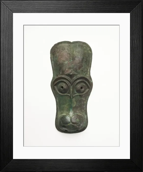 Framed Print : Mask in the form of a horse face, Zhou dynasty, ca. 1050-221 BCE. Creator: Unknown Framed Print : Mask in the form of a horse face, Zhou dynasty, ca. 1050-221 BCE. Creator: Unknown