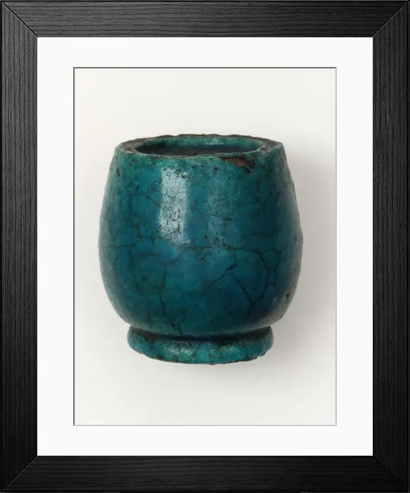 Framed Print : Ink pot in the shape of a Lotus Bud, Possibly Late Period, 664-525 BCE. Creator: Unknown Framed Print : Ink pot in the shape of a Lotus Bud, Possibly Late Period, 664-525 BCE. Creator: Unknown