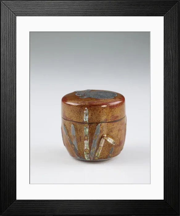 Framed Print : Powdered tea container (natsume), Edo period, late 18th-early 19th century Framed Print : Powdered tea container (natsume), Edo period, late 18th-early 19th century