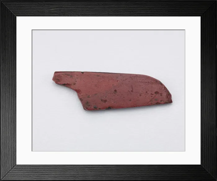 Framed Print : Part of an inlay: a wing form. Cut with a die, Ptolemaic Dynasty or Roman Period Framed Print : Part of an inlay: a wing form. Cut with a die, Ptolemaic Dynasty or Roman Period