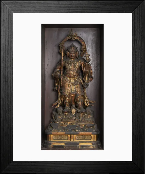 Framed Print : Figure: within a closed shrine, Edo period, late 17th century. Creator: Unknown Framed Print : Figure: within a closed shrine, Edo period, late 17th century. Creator: Unknown