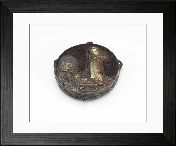 Framed Print : Lacquer box, Edo period or Meiji era, 19th century. Creator: Unknown Framed Print : Lacquer box, Edo period or Meiji era, 19th century. Creator: Unknown