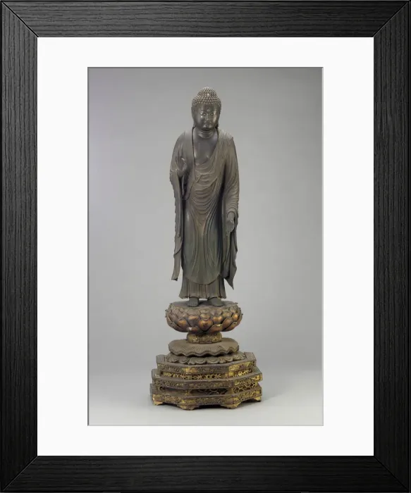 Framed Print : Amitabha (Jap: Amida), Kamakura period, 13th century. Creator: Unknown Framed Print : Amitabha (Jap: Amida), Kamakura period, 13th century. Creator: Unknown