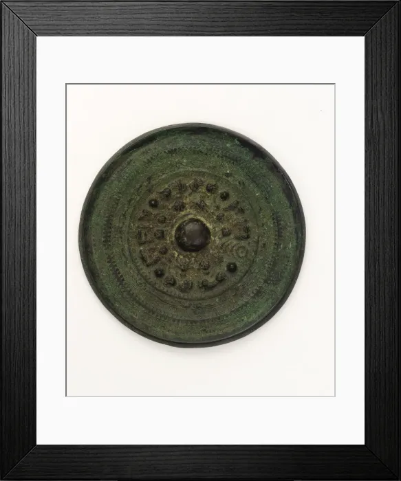 Framed Print : Mirror, Kofun (Tumulus) period, 4th-5th century. Creator: Unknown Framed Print : Mirror, Kofun (Tumulus) period, 4th-5th century. Creator: Unknown