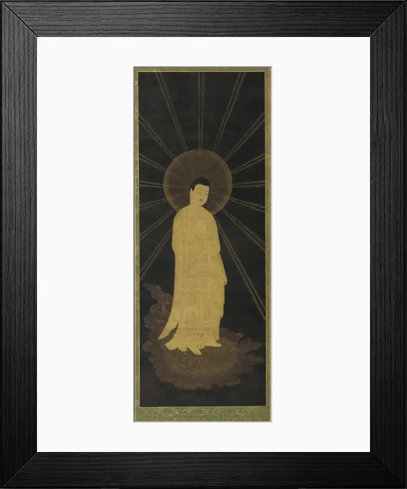 Framed Print : Amitabha (Amida) welcoming souls to paradise, Muromachi period, 14th-15th century Framed Print : Amitabha (Amida) welcoming souls to paradise, Muromachi period, 14th-15th century