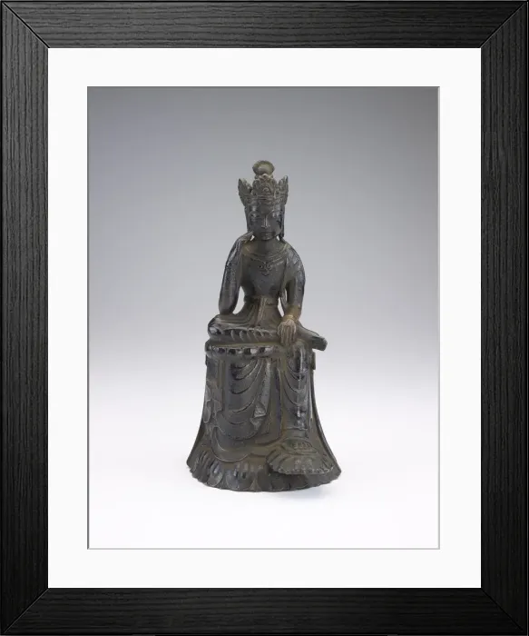 Framed Print : Miroku, Nara period, 645-710. Creator: Unknown Framed Print : Miroku, Nara period, 645-710. Creator: Unknown
