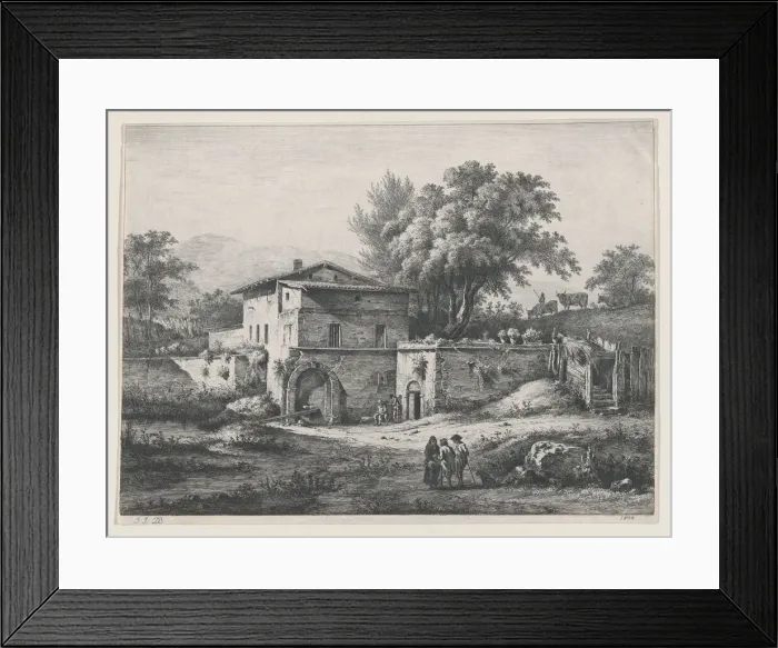 Framed Print : The Small Oratory, 1804. Creator: Jean-Jacques de Boissieu Framed Print : The Small Oratory, 1804. Creator: Jean-Jacques de Boissieu