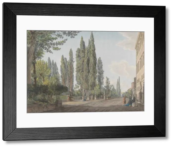Framed Print : Villa Montalto Negroni, ca. 1780. Creators: Giovanni Volpato, Louis Ducros Framed Print : Villa Montalto Negroni, ca. 1780. Creators: Giovanni Volpato, Louis Ducros