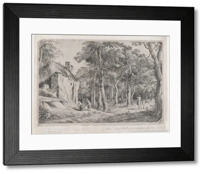 Framed Print : Cottage at the Entrance to a Forest, 1772. Creator: Jean-Jacques de Boissieu Framed Print : Cottage at the Entrance to a Forest, 1772. Creator: Jean-Jacques de Boissieu
