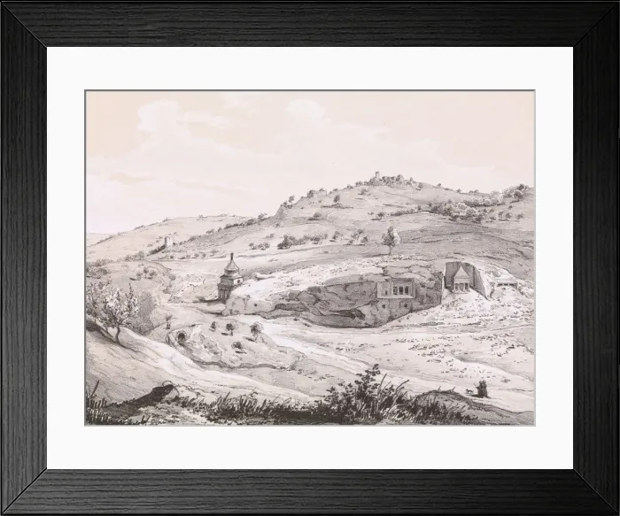 Framed Print : View of the Mount of Olives, 1839. Creator: Heinrich von Mayr