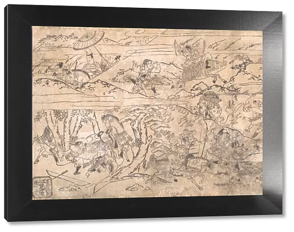 Battle scene, late 17th-early 18th century. Creator: Hanekawa Chincho