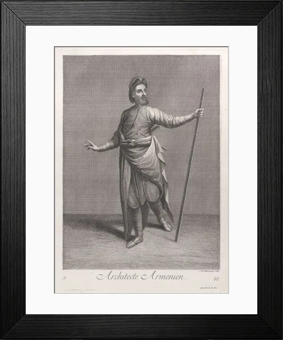 Framed Print : Architecte Armenien, 1714-15. Creator: Unknown Framed Print : Architecte Armenien, 1714-15. Creator: Unknown