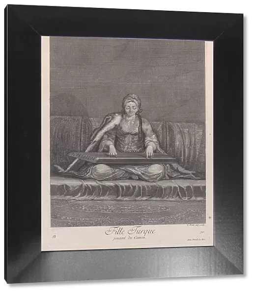 Fille Turque, jouant du Canon, 1714-15. Creator: Unknown