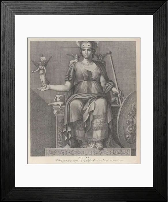 Framed Print : Pallas, 1680-1741. Creator: Giovanni Girolamo Frezza Framed Print : Pallas, 1680-1741. Creator: Giovanni Girolamo Frezza