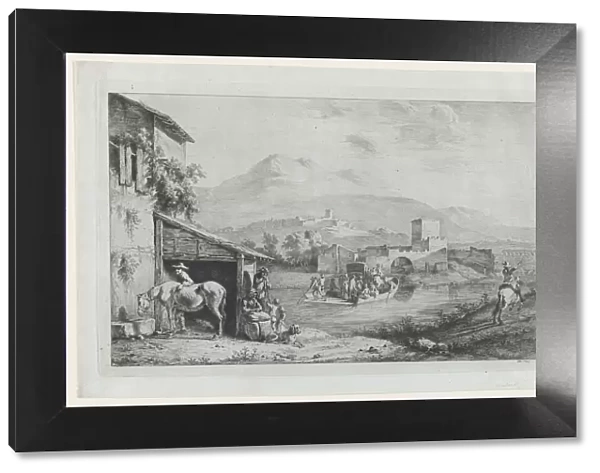 Garigliano Passage (Italy), 1793. Creator: Jean-Jacques de Boissieu