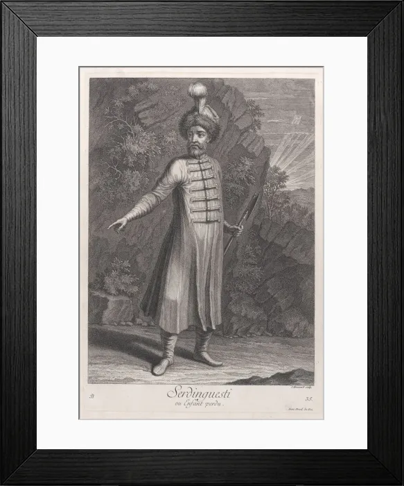 Framed Print : Serdinguesti, ou enfant perdu, 1714-15. Creator: Unknown Framed Print : Serdinguesti, ou enfant perdu, 1714-15. Creator: Unknown