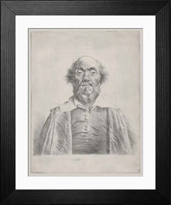 Framed Print : Bust of an Elderly Man, 1620-74. Creator: Jan Lievens Framed Print : Bust of an Elderly Man, 1620-74. Creator: Jan Lievens