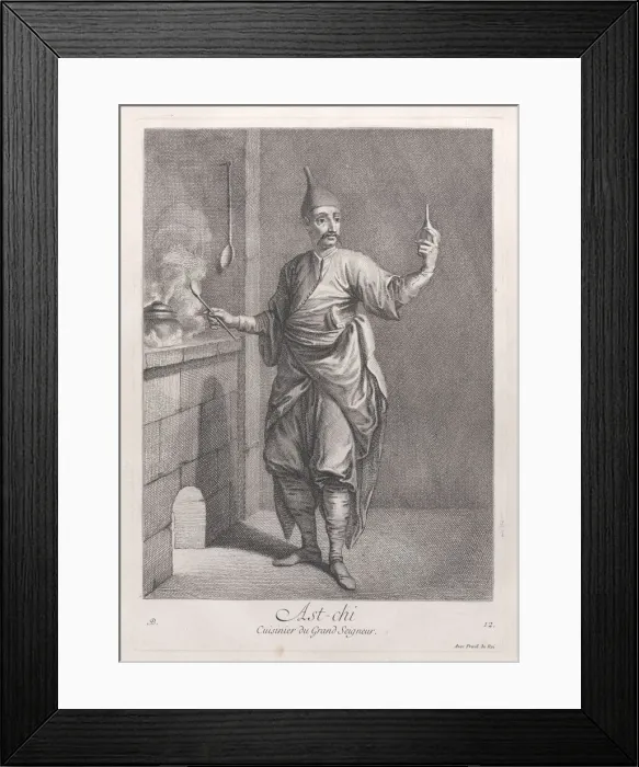 Framed Print : Ast-chi, Cuisinier du Grand Seigneur, 1714-15. Creator: Unknown Framed Print : Ast-chi, Cuisinier du Grand Seigneur, 1714-15. Creator: Unknown